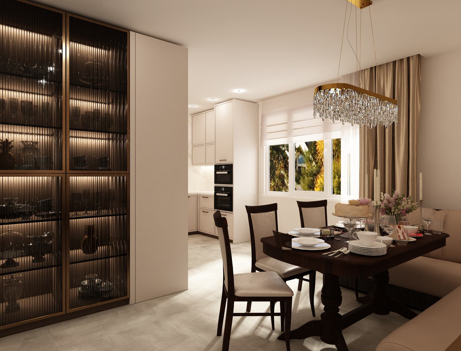 Кухня. Проект дома на Геодезической. Кемерово