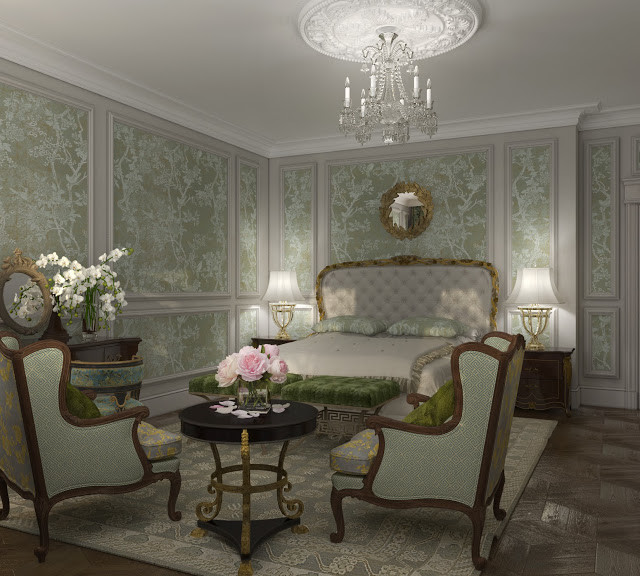 Interior design of Lux apartments of the Bariatinsky Palace