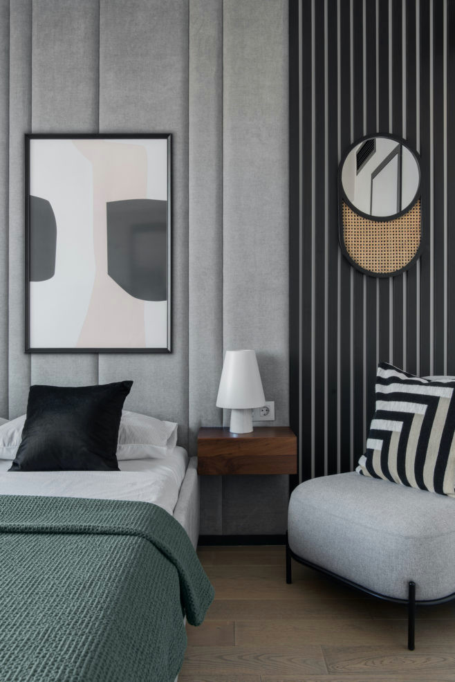 Стеновые панели нашего производства в проекте #book дизайнера Дарьи Максимовой