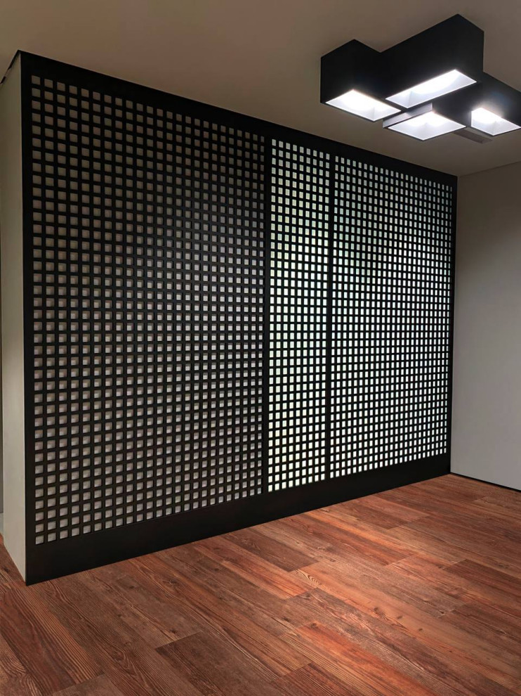 Современный шкаф и ТВ-модуль с 3D эффектом