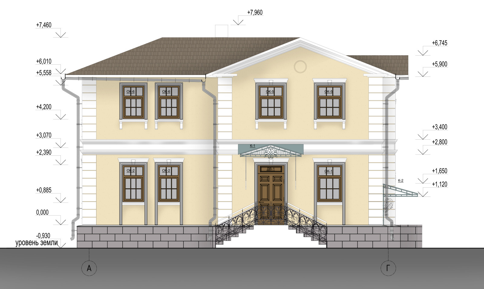 Обложка проекта: Коттедж; стадии АР, КР