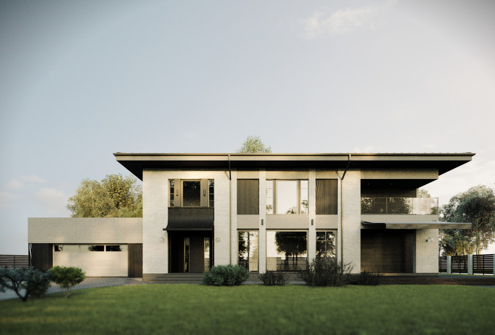 Загородный дом в стиле современный ар-деко