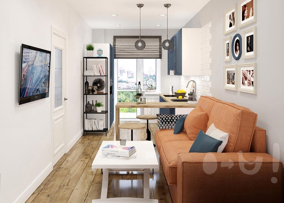 Обложка проекта: Шоурум в Скандинавском стиле ЖК Ясный Берег. Новосибирск.