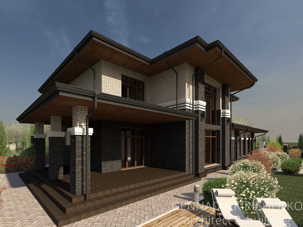 Проект двухэтажного дома.