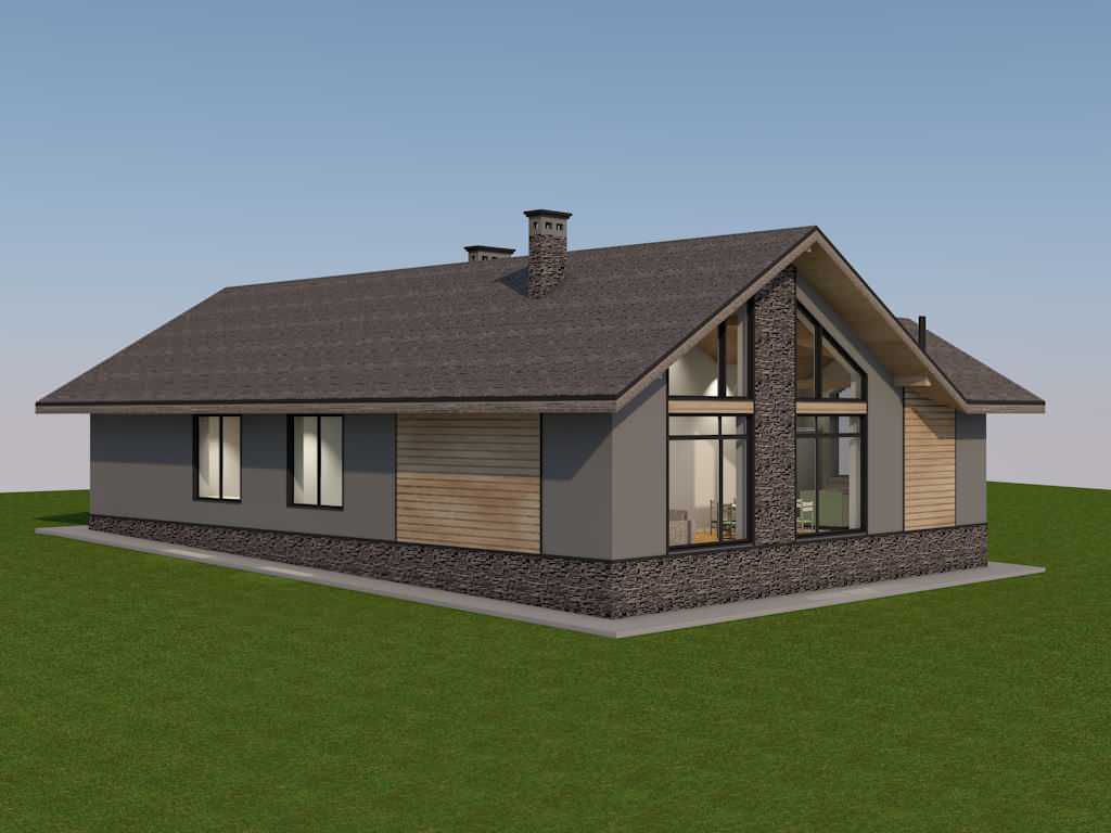 23-028 Жилой дом из газобетона общей площадью 166 м2