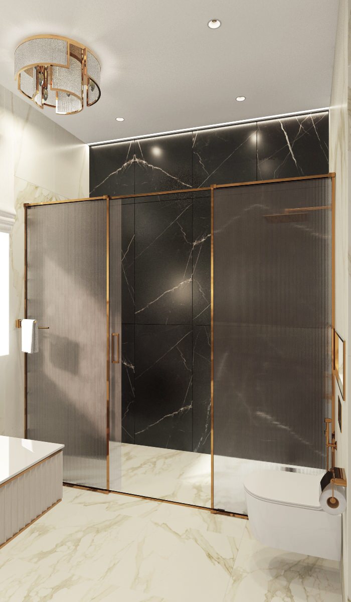 Двухэтажный дом в современной классике