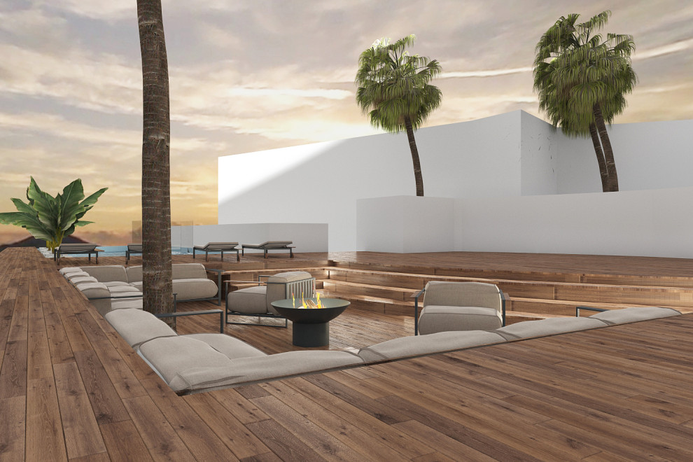 Villa sul mare con la vista Vesuvio