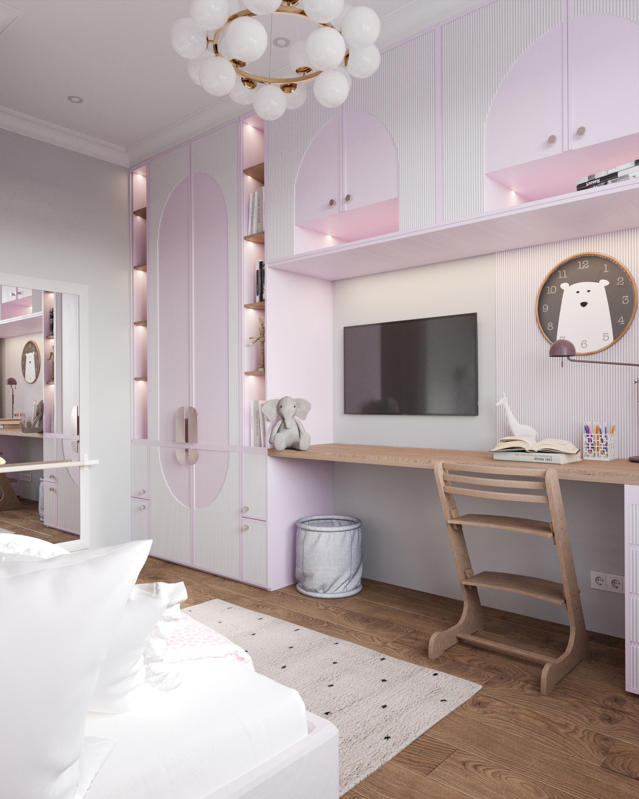 Трехкомнатная квартира 63 м² для семьи с ребенком в ЖК Дмитровское