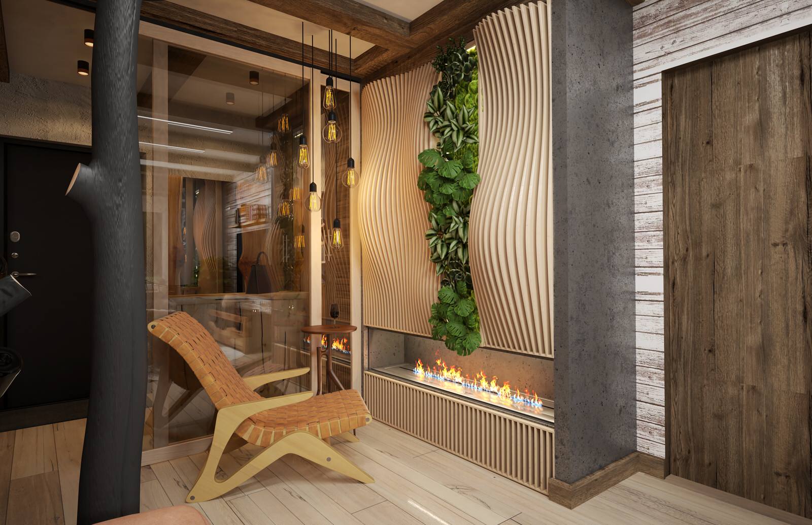 Двухкомнатная квартира. 64 кв.м. в стиле Бохо