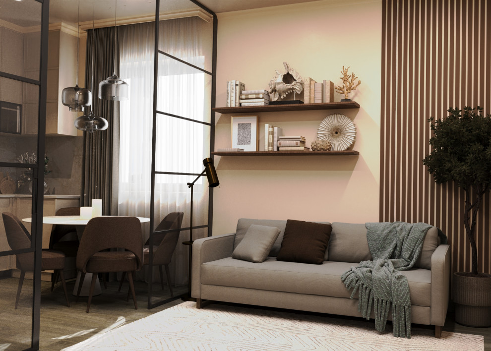 Гостиная в современном стиле.