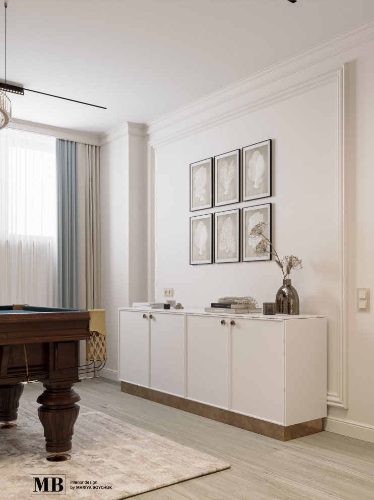 Проект бильярдной в частном доме, п. Медведевка