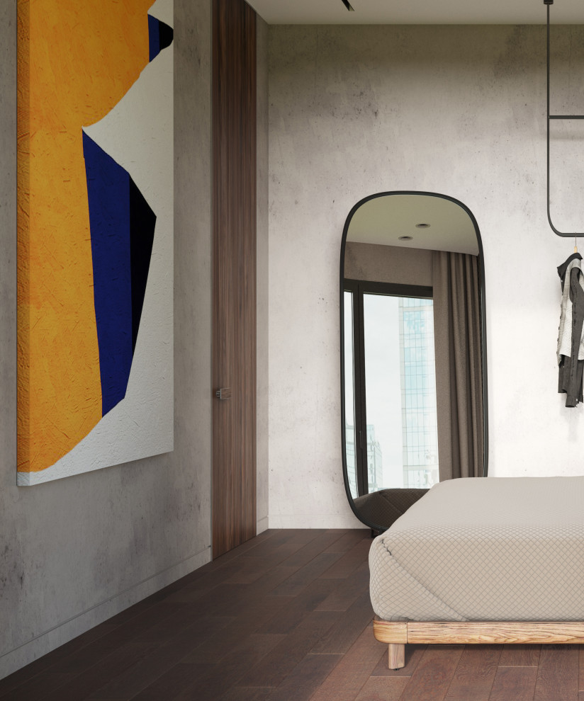 Спальня в стиле лофт