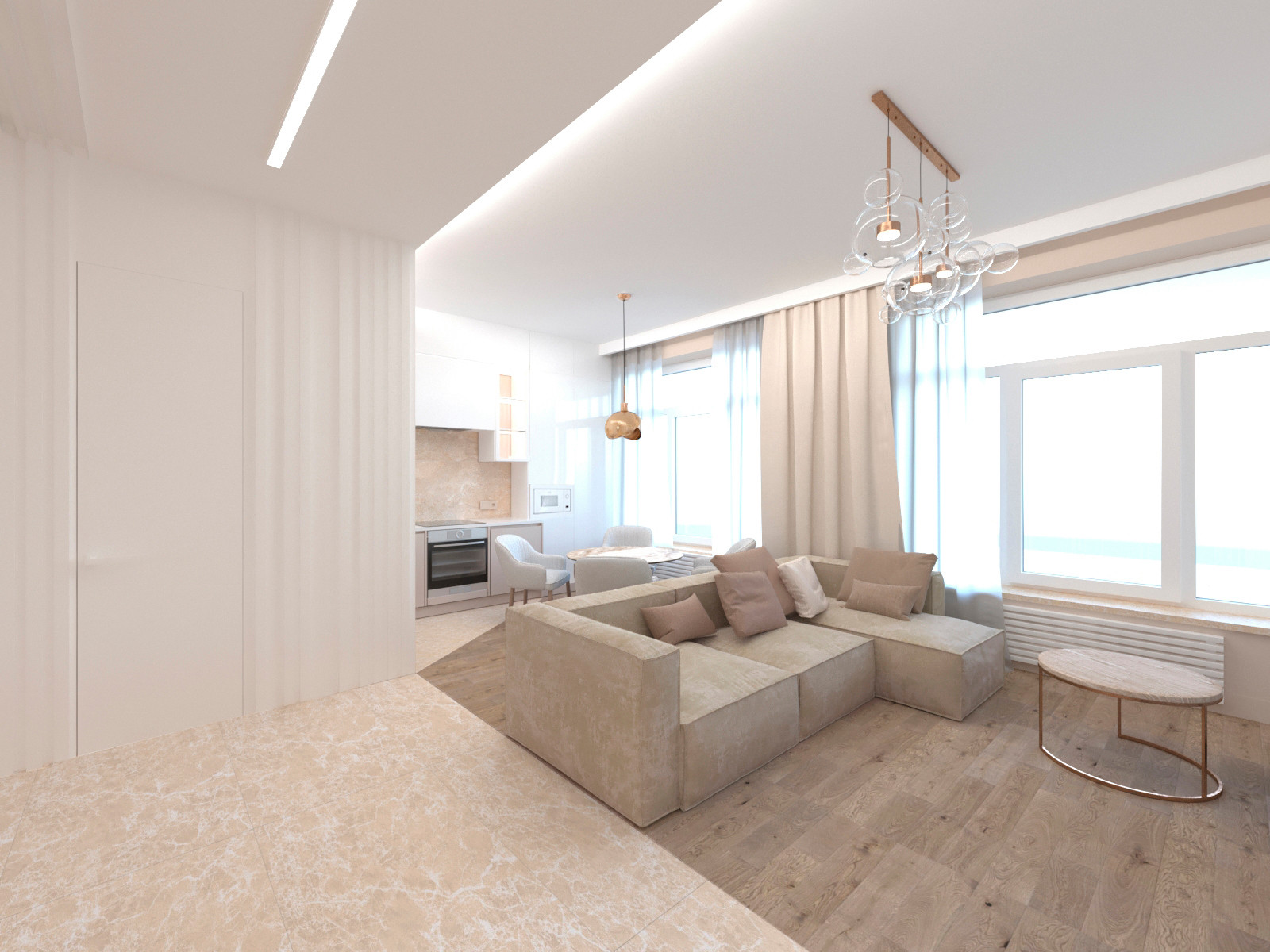 "Долгая дорога в дюнах". 2-х комнатная квартира.