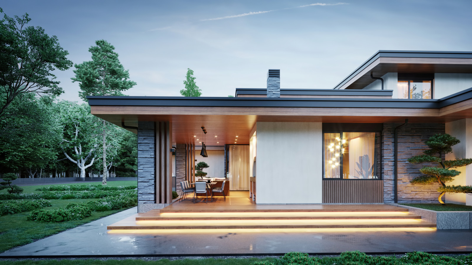 Проект индивидуального жилого дома и бани в КП "Руза Фэмили Парк"