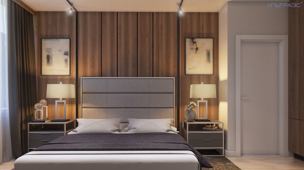 уютня спальня в мансардном этаже