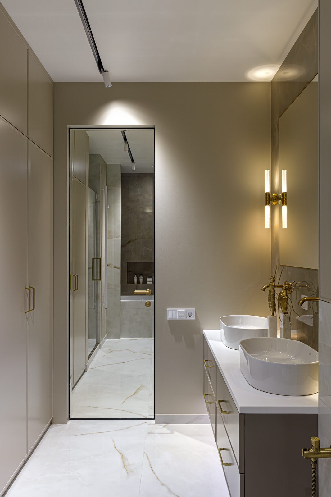 Современная классика реализованный дизайн-проект в ЖК "Прайм парк"