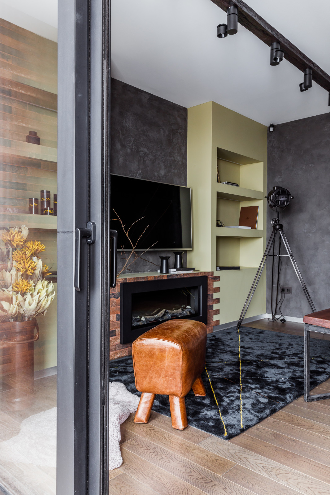 Фото гостиной реализованного проекта квартиры ЖК "Центральный"