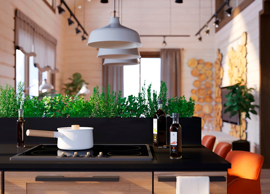 ПРОЕКТ ИНТЕРЬЕРА ДОМА НА ЧЕРНОЙ РЕЧКЕ во Владивостоке)