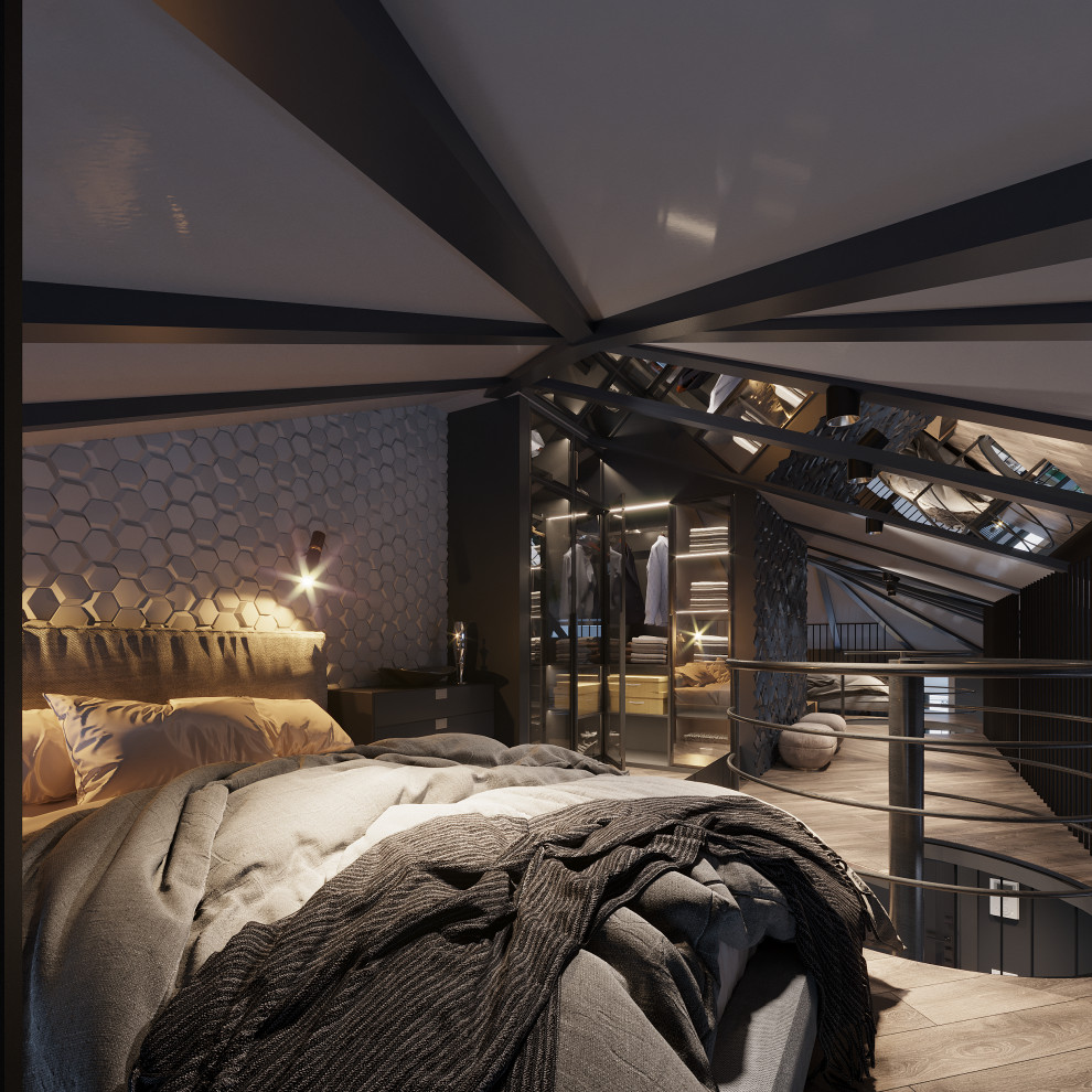 Интересная квартира в глубоких темных оттенках