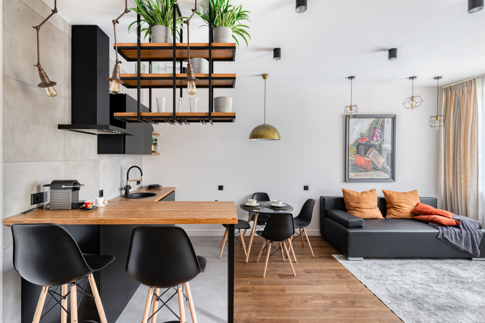 Обложка проекта: Студия в стиле лофт для холостяка