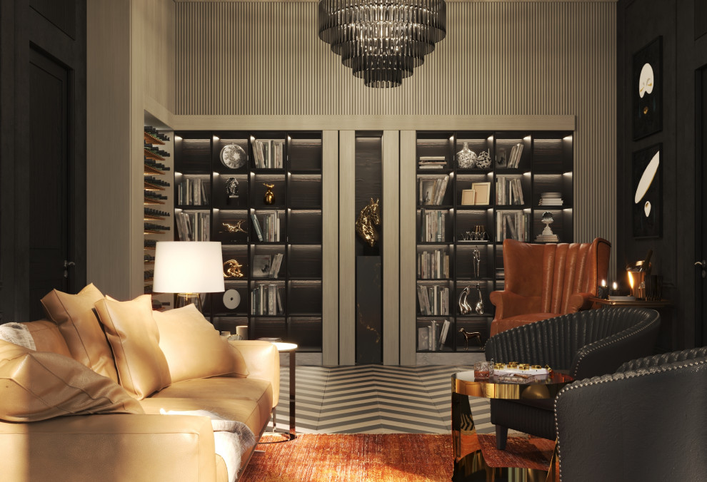 Дизайн интерьера сигарной комнаты