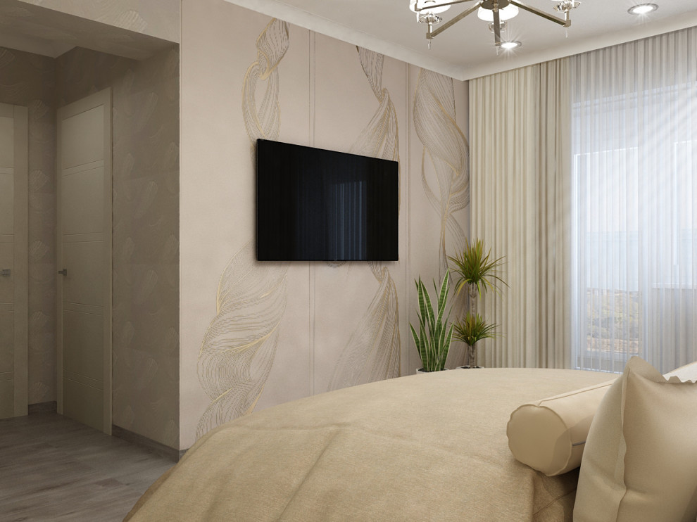 Спальня. 2 варианта визуализации & реализация