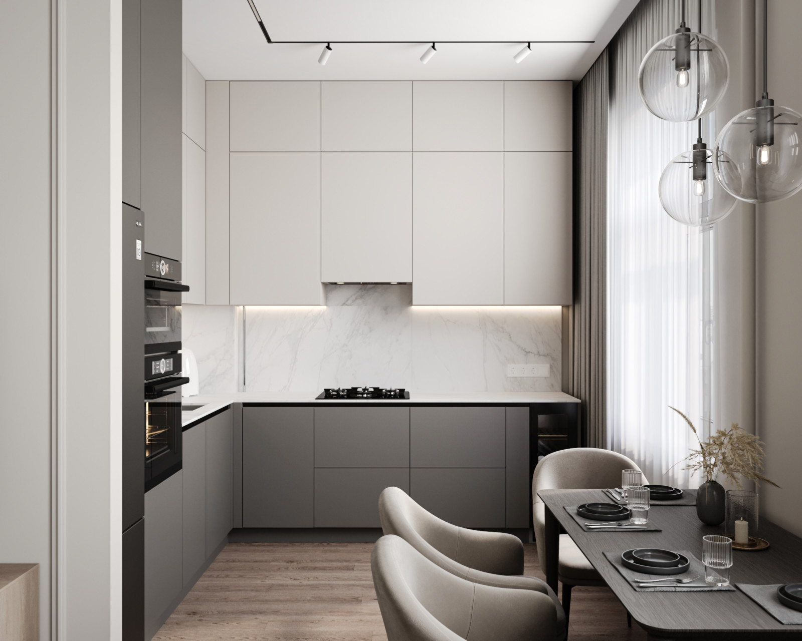 Дизайн-проект двухкомнатной сталинки, 53 кв.м