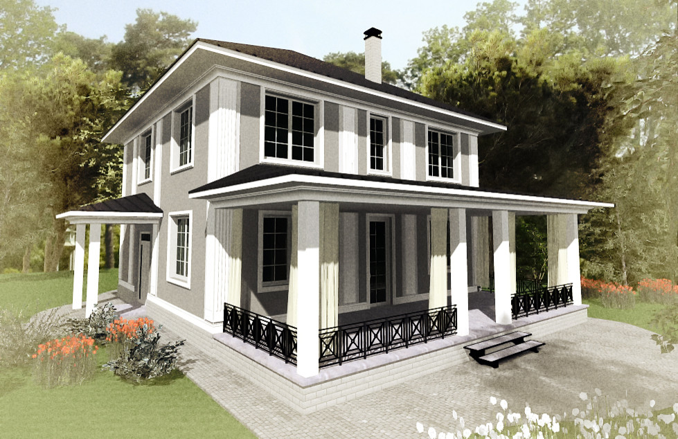 дом в классическом стиле