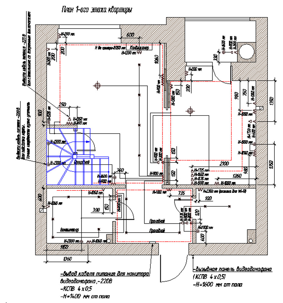 Концепция освещения квартиры