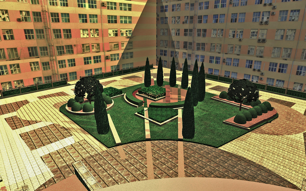 Проект дворика МинПромТорга