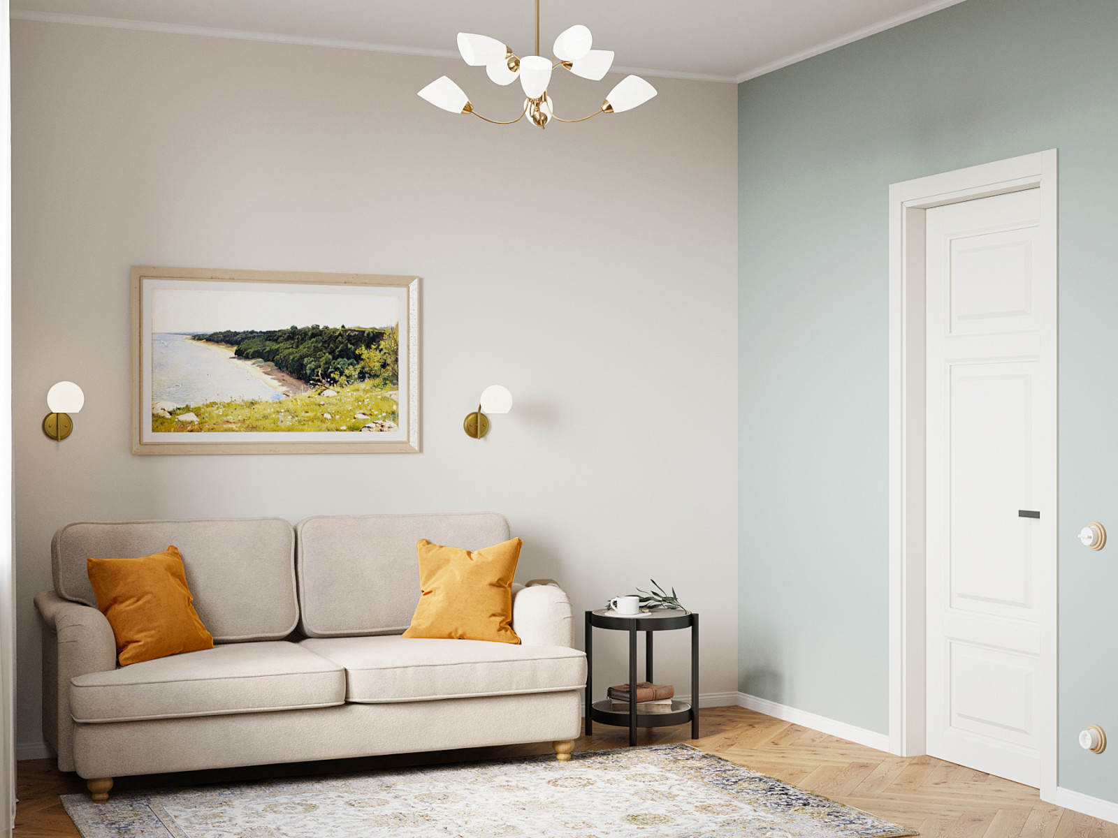 Квартира на Кутузовском проспекте с элементами ретро