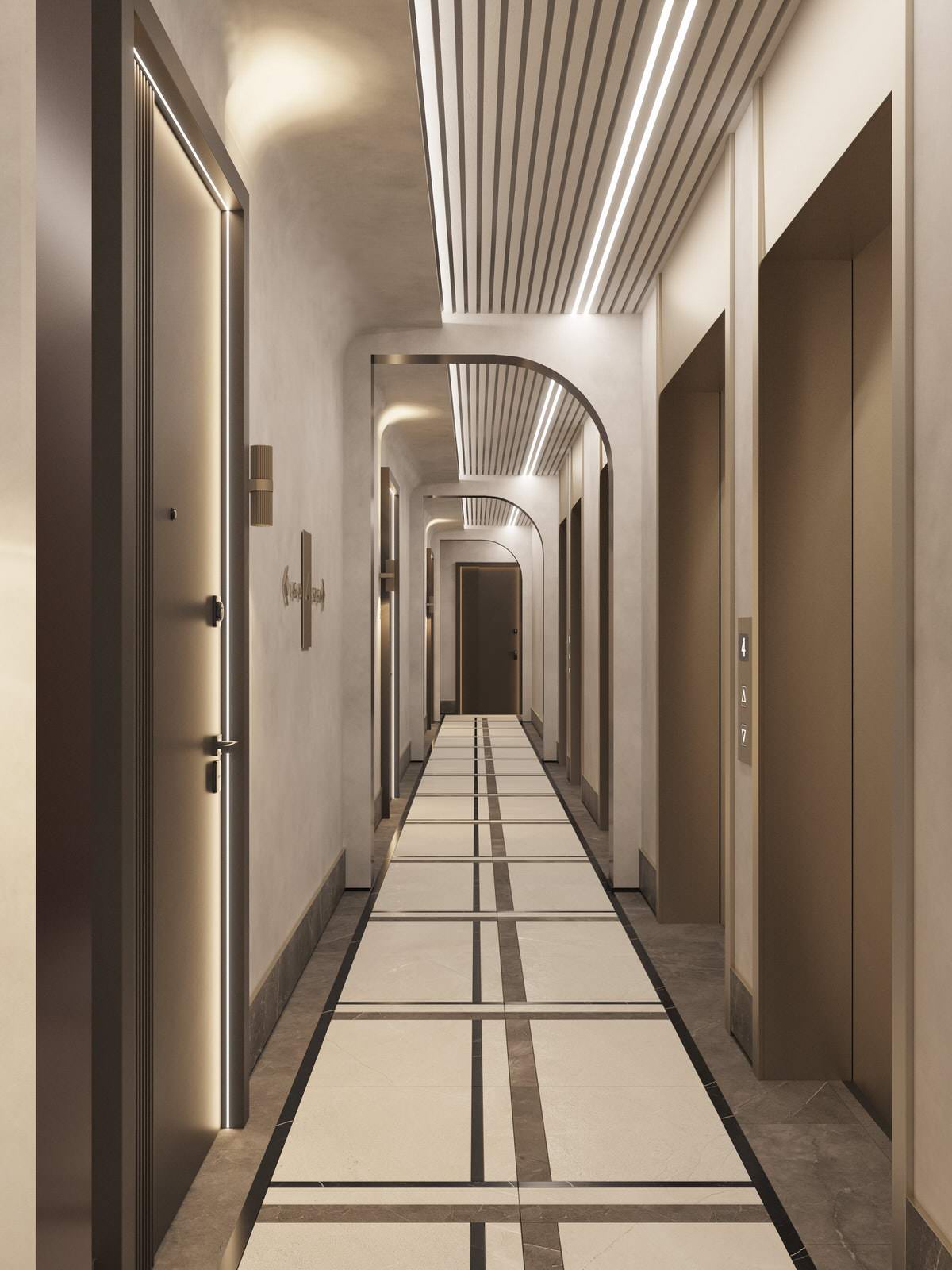 Общественные зоны жилого комплекса "Павелецкая сити"