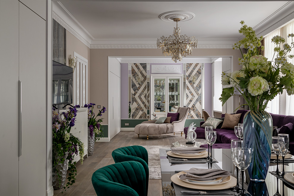 Зеркалоьное панно в гостиную