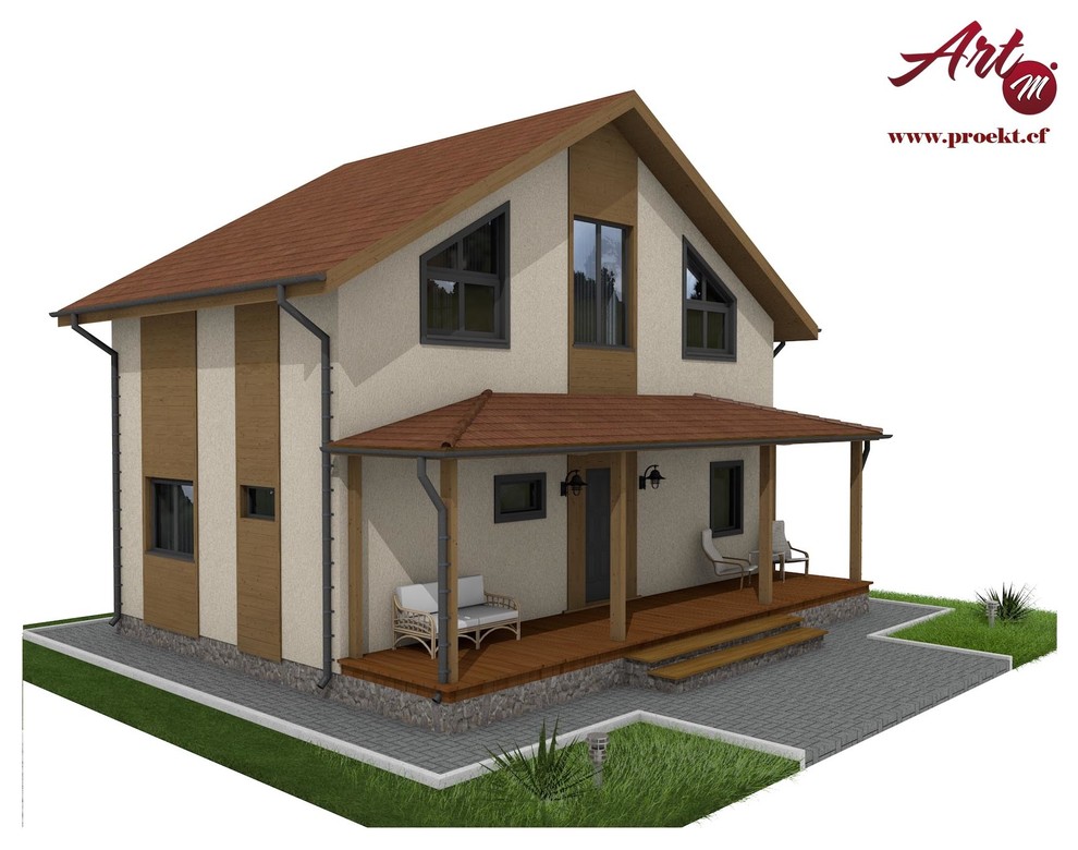 Обложка проекта: Дом с мансардным этажом