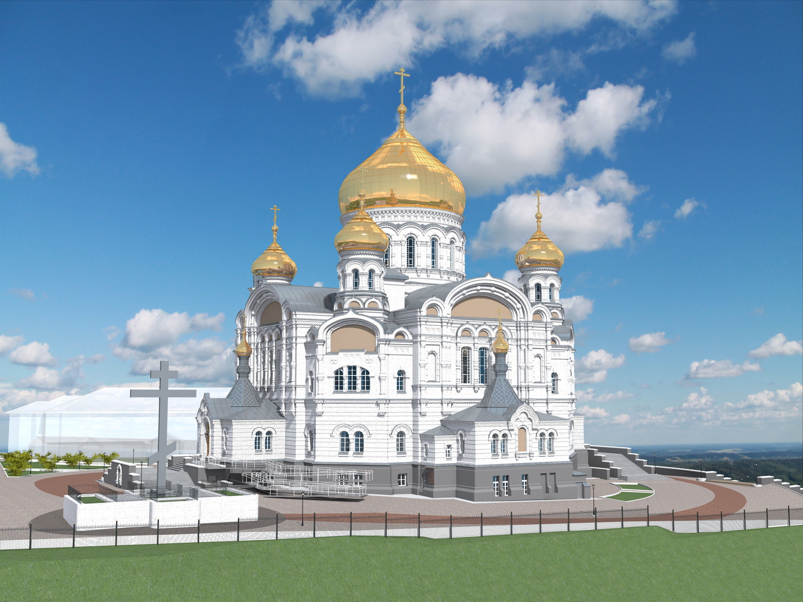 «Монастырь Свято-Николаевский (Белогорский): Собор Крестовоздвиженский»