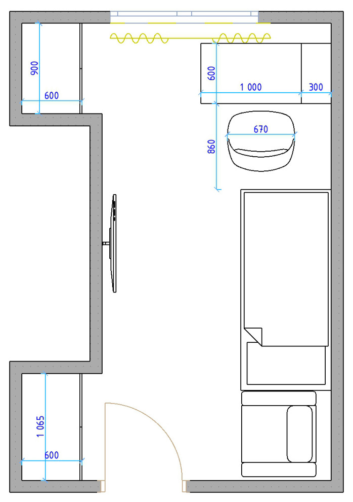 Подбор мебели, текстиля, декора, разработка корпусной мебели для детской комнаты