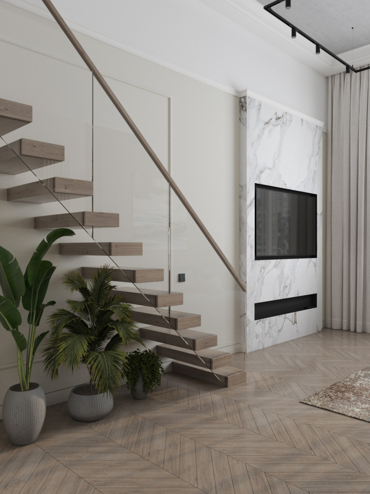 Интерьер квартиры-студии в ЖК Сосновка