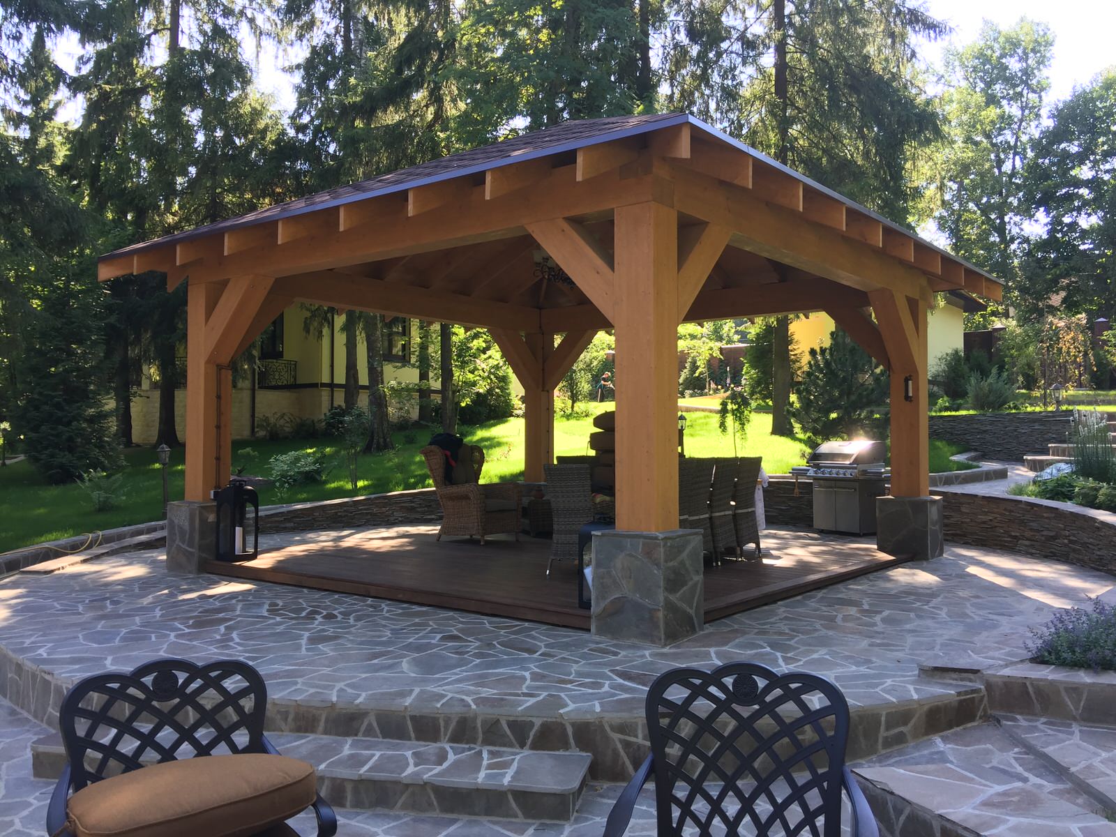 Ландшафтный дизайн участка 45 соток, КП Дубровка, МО