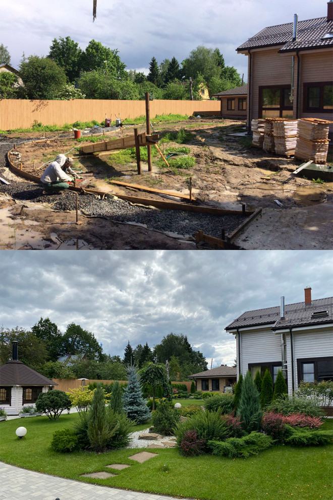 До и после. Поварово.