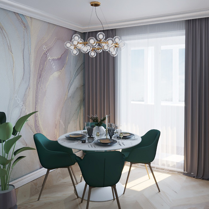 Обложка проекта: Дизайн квартиры 70 кв.м.