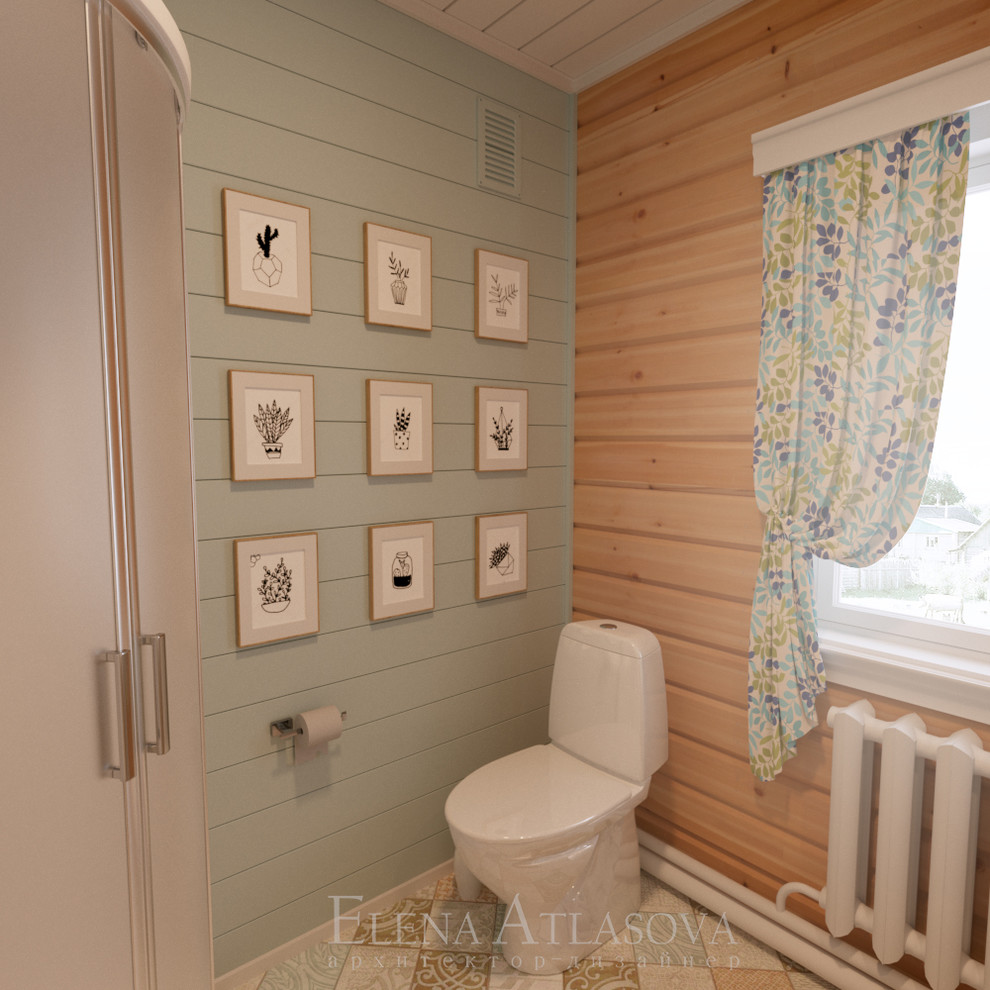 Санузел в деревянном доме