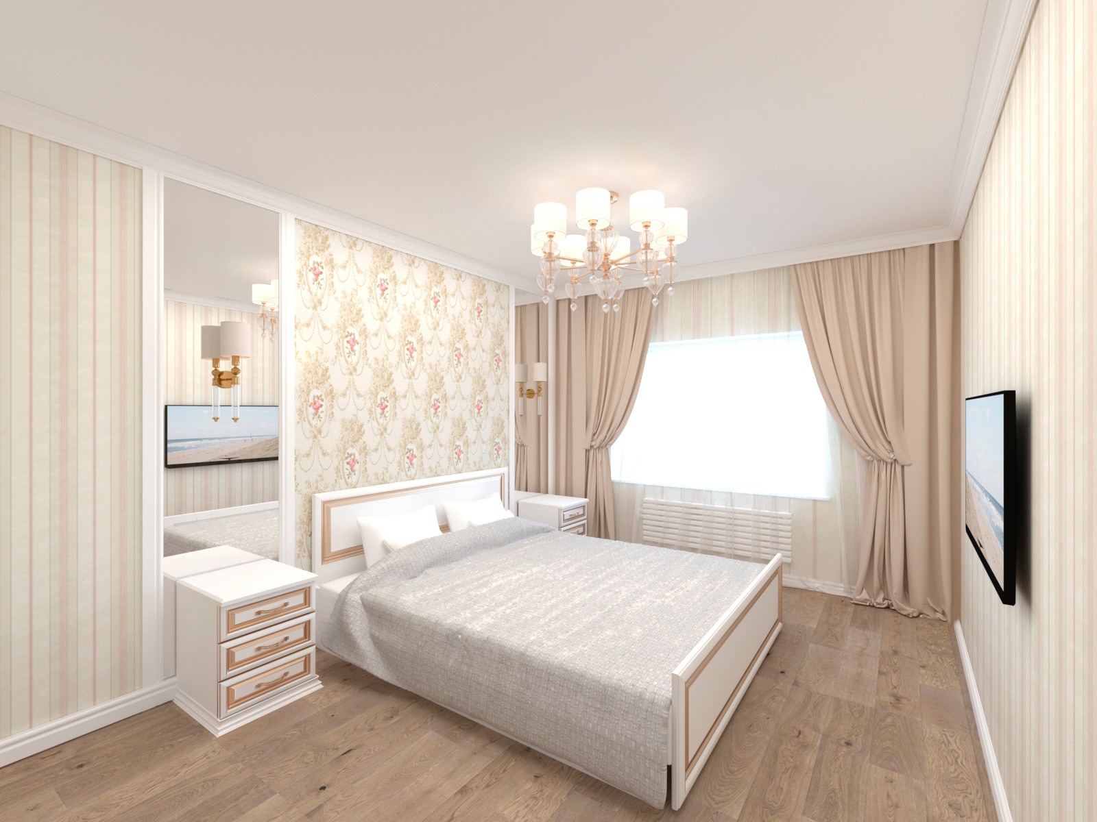 "Подмосковная Ривьера". Дизайн 3-х комнатной квартиры