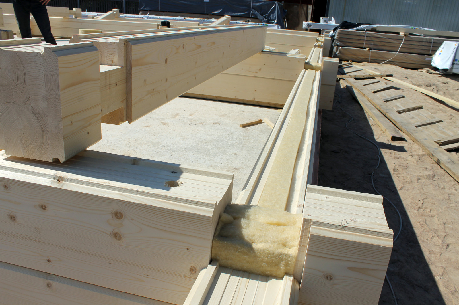 Строительство усадьбы из клееного бруса в Рощино