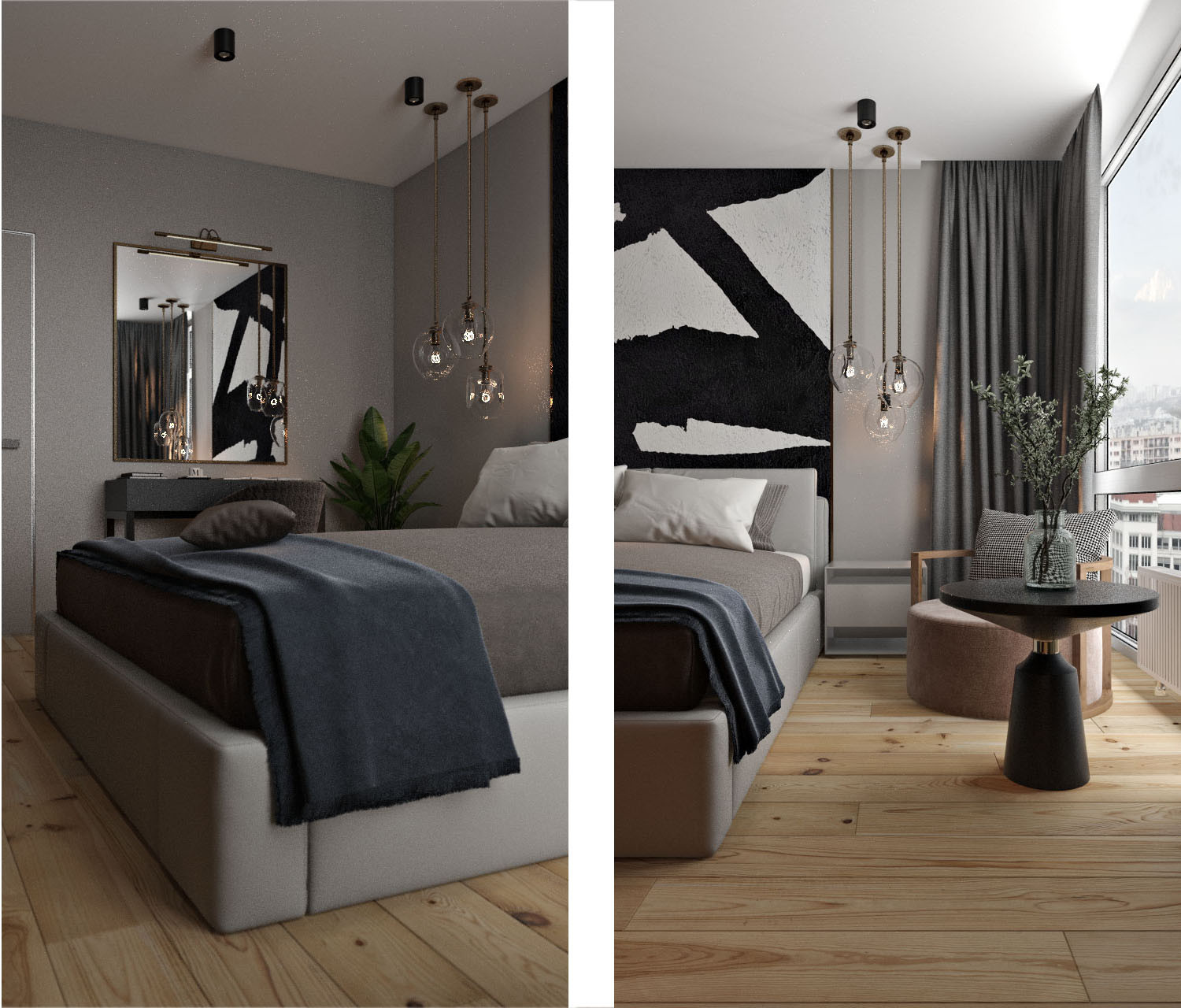 ЖК Spires, 3 комнаты, 81м²