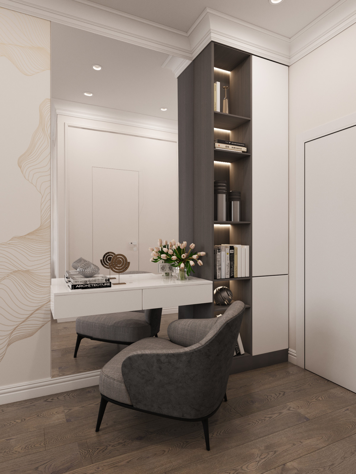 Проект спальни для семьи из Москвы