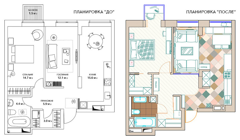 Проект квартиры в квартале 9-18 в Мытищах