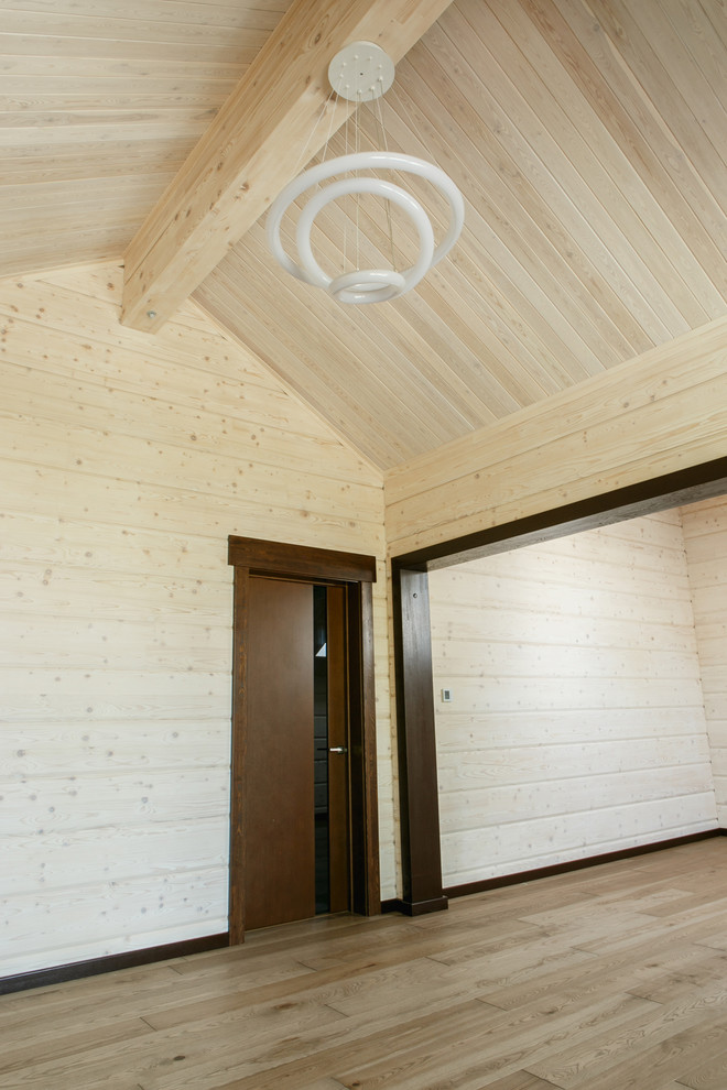 Интерьер дома из клееного бруса