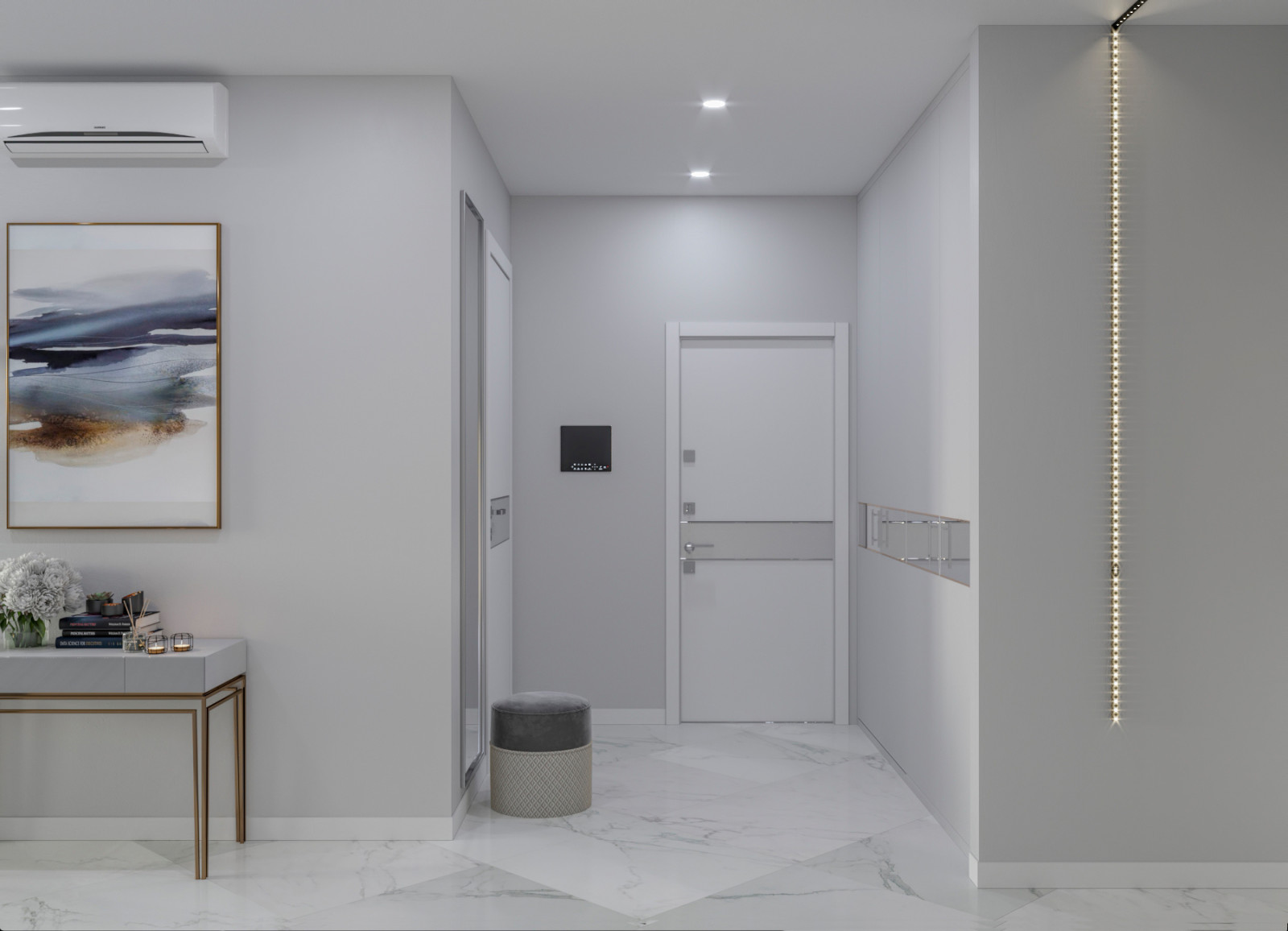 Квартира в нейтральных тонах в ЖК Царская площадь