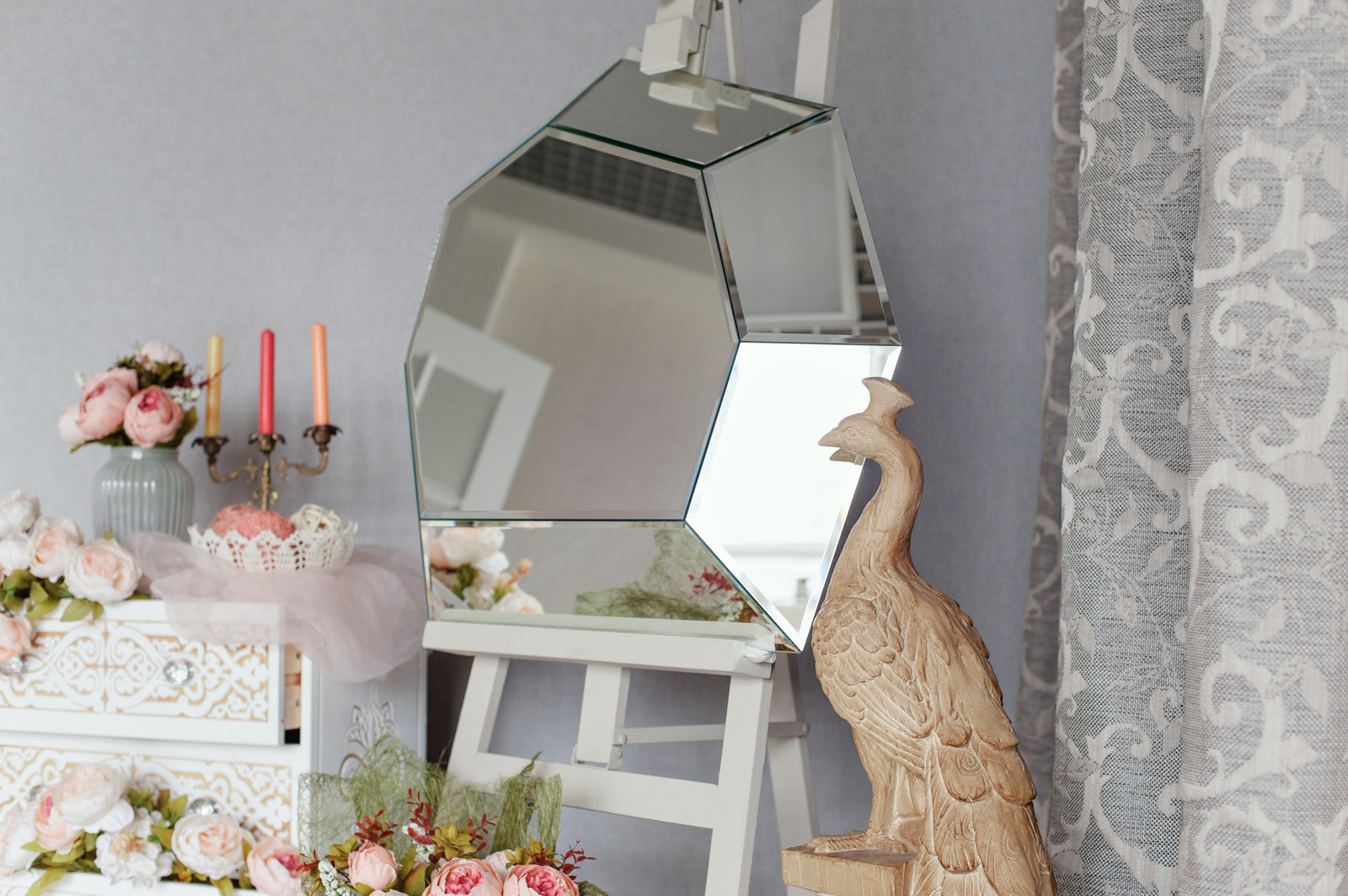 Обложка проекта: Интерьерное зеркало «Diamond Turtle».