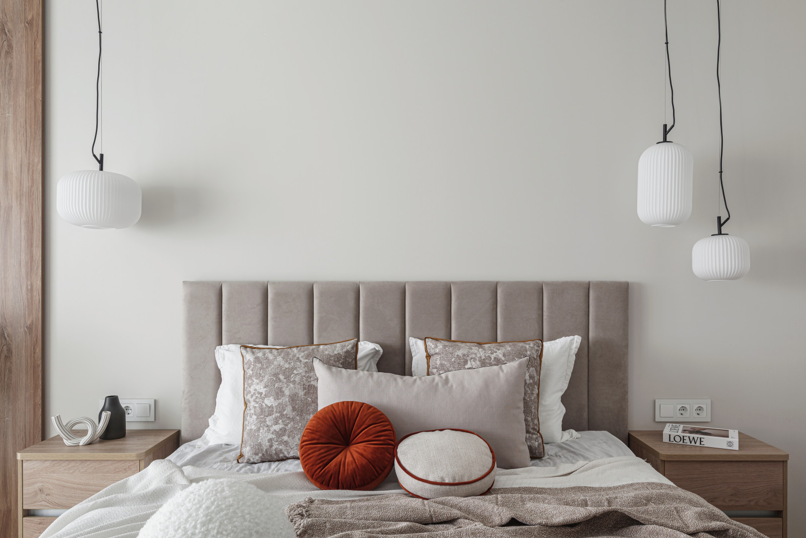 Спальня реализованного интерьера квартиры 100 кв.м.